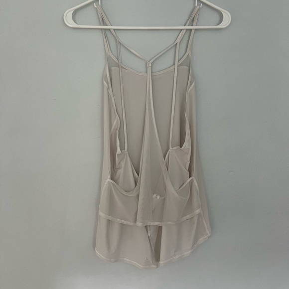 Lululemon White Sheer Lightness Tank Top 8 - Picture 6 of 6